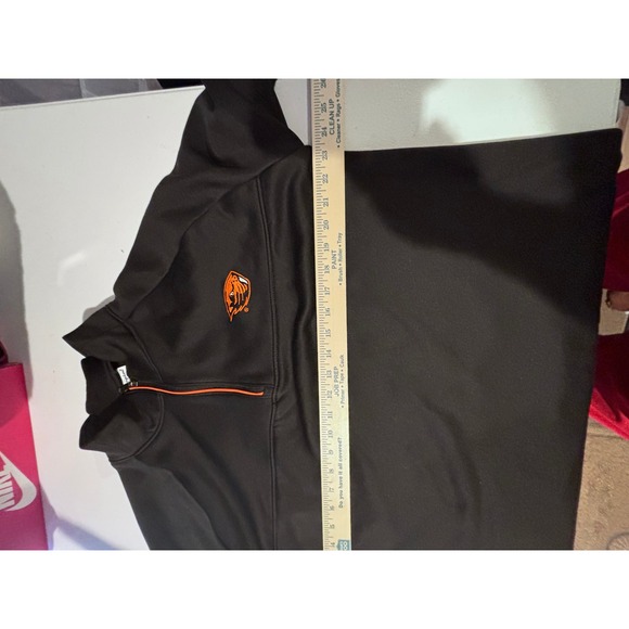 Champion Oregon State Beavers Pullover‎ Quarter Zip Sweatshirt Black L - Picture 7 of 10